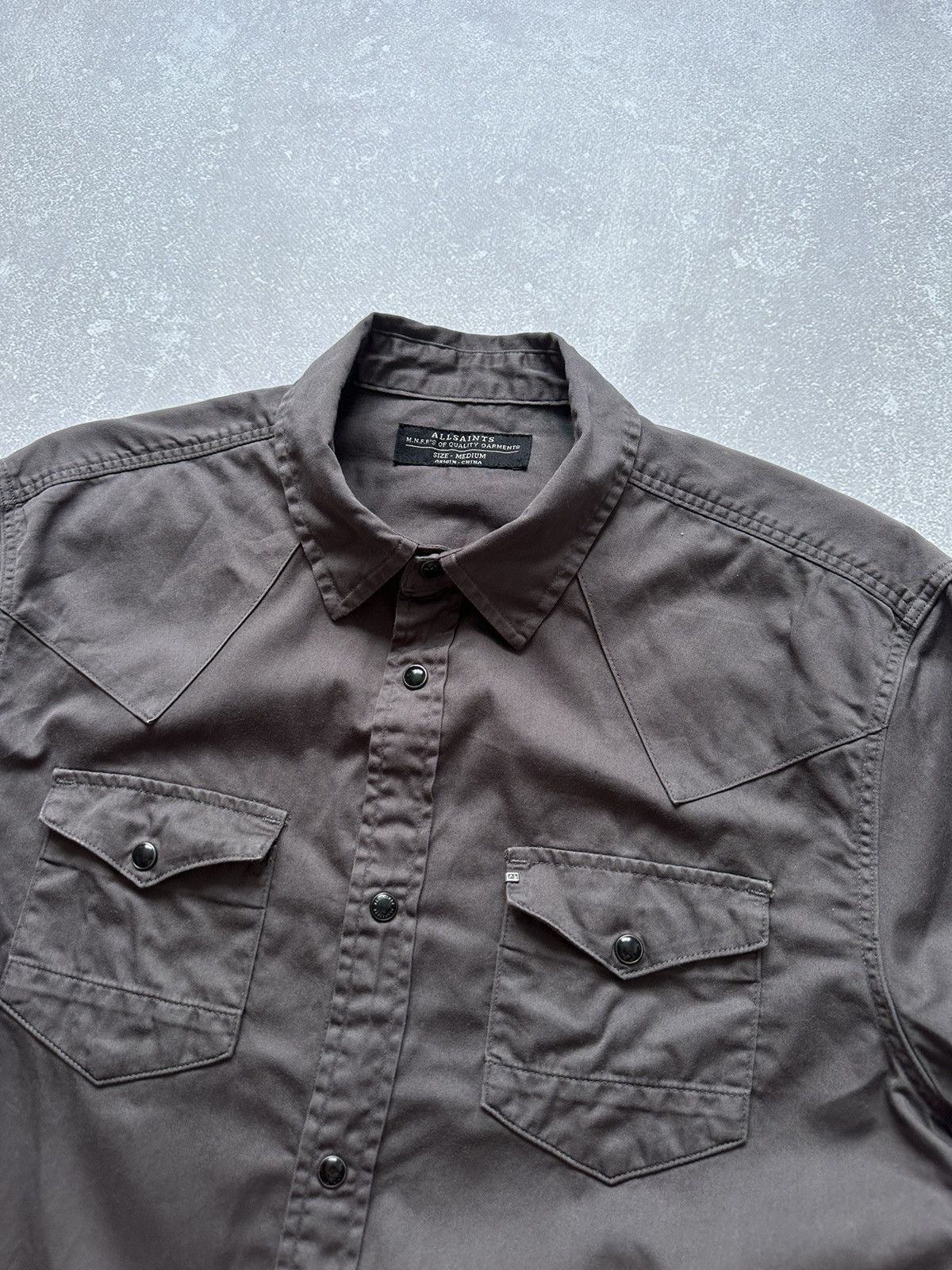 Allsaints shirts for men allsaints medium gray long sleeve Size US M / EU 48-50 / 2 - 2 Thumbnail