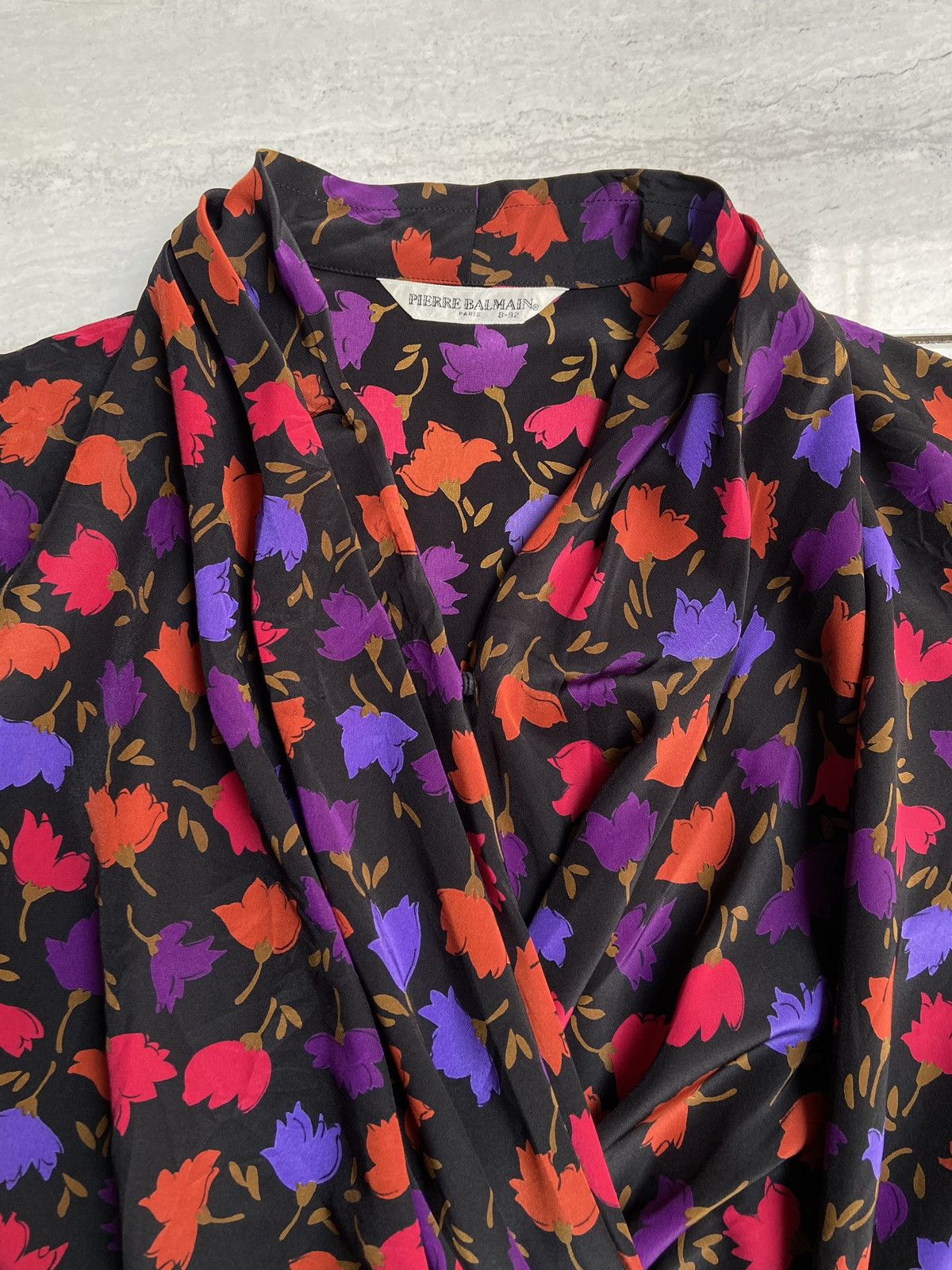 Pierre Balmain PIERRE BALMAIN Flower Motive Blouse Size M / US 6-8 / IT 42-44 - 8 Thumbnail