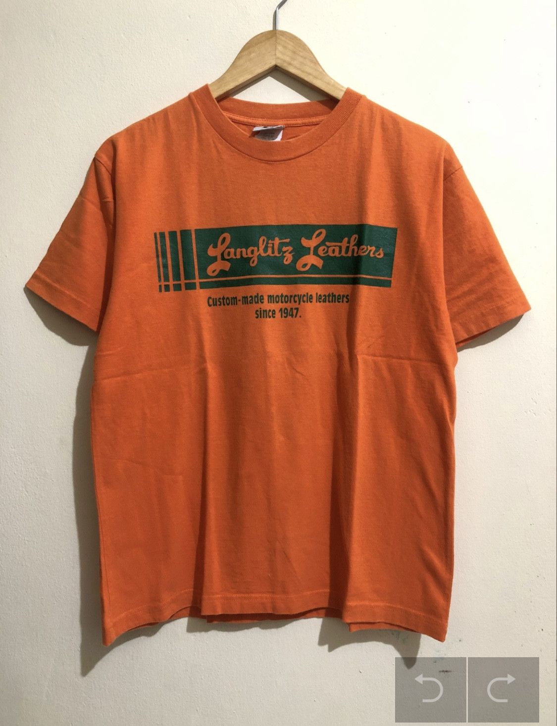 Vintage Vintage 2 Langlitz Leathers T-Shirt Size US M / EU 48-50 / 2 - 2 Thumbnail