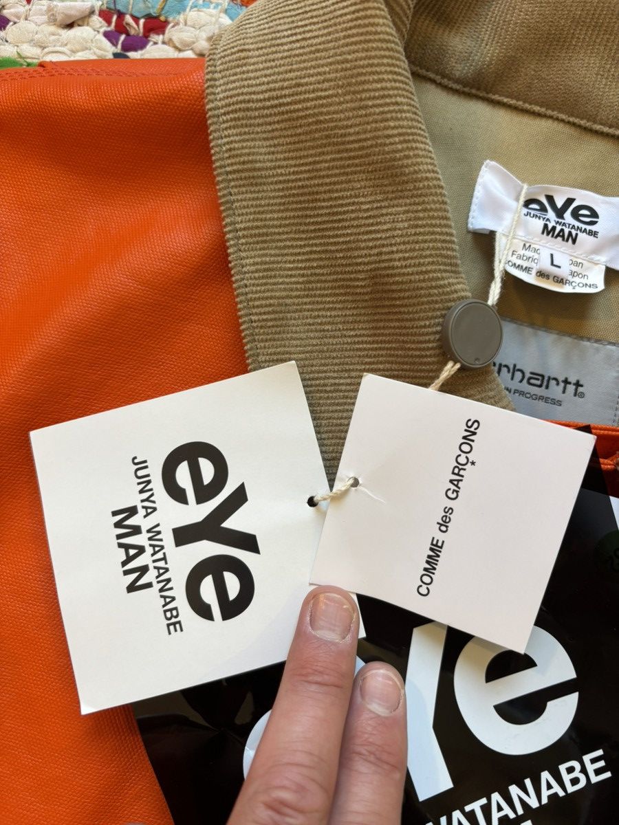 Carhartt Wip × Comme des Garcons × Junya Watanabe eYe Junya Watanabe MAN x Carhartt WIP - Orange chore coat Size US L / EU 52-54 / 3 - 5 Thumbnail