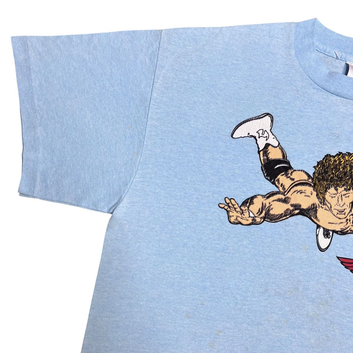 Vintage × WCW/nWo Vintage 1990s WCW Flying Brian Pillman Wrestling T-Shirt Size US XL / EU 56 / 4 - 9 Thumbnail