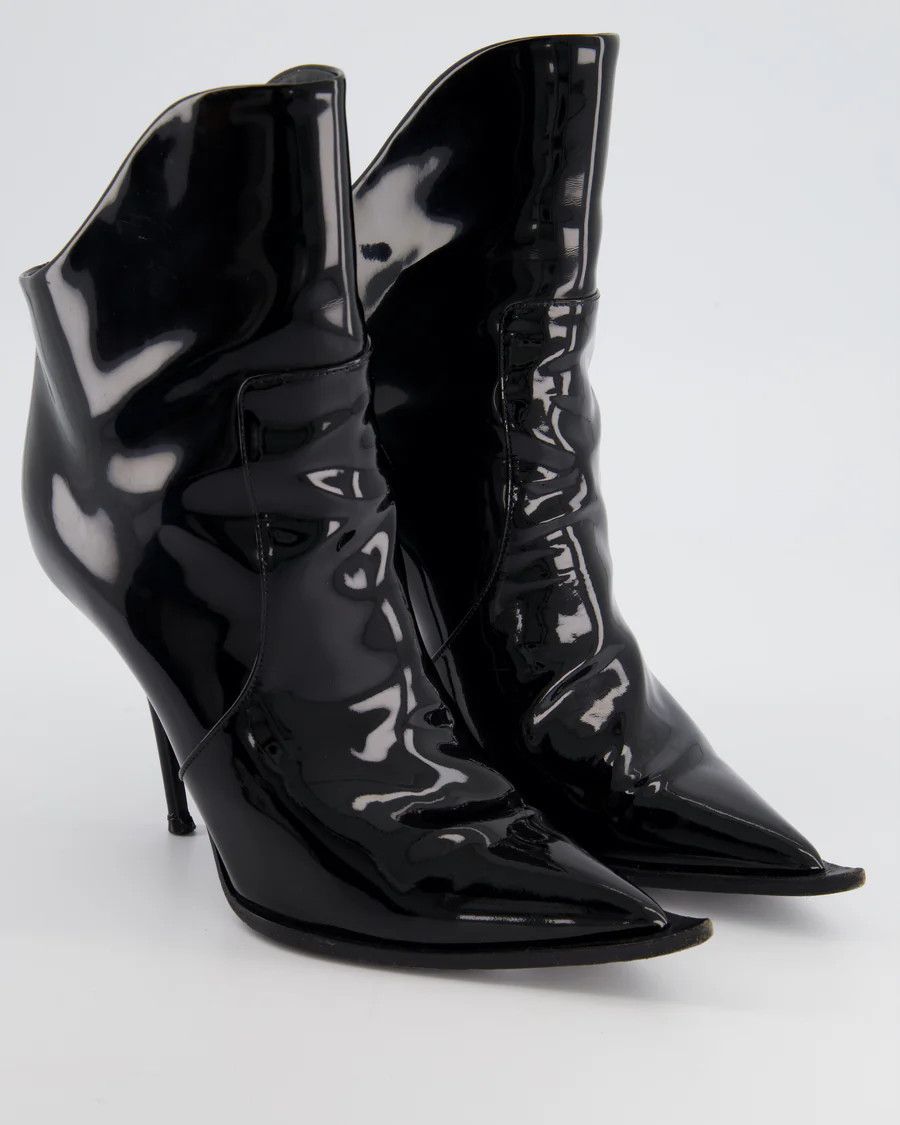 Dolce & Gabbana o1y0825 Spike Heel Ankle Boots in Black Size US 5.5 / IT 35.5 - 2 Thumbnail