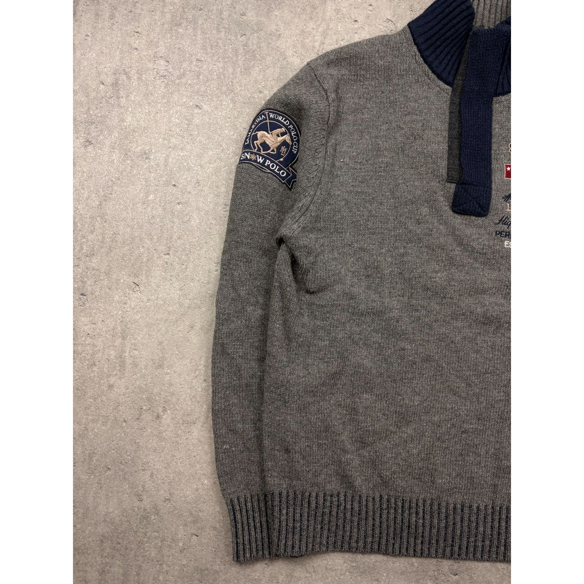 La Martina ARCHIVAL LA Martina "Snow Polo World Cup" Quarter-Zip – Eli Size US S / EU 44-46 / 1 - 3 Thumbnail