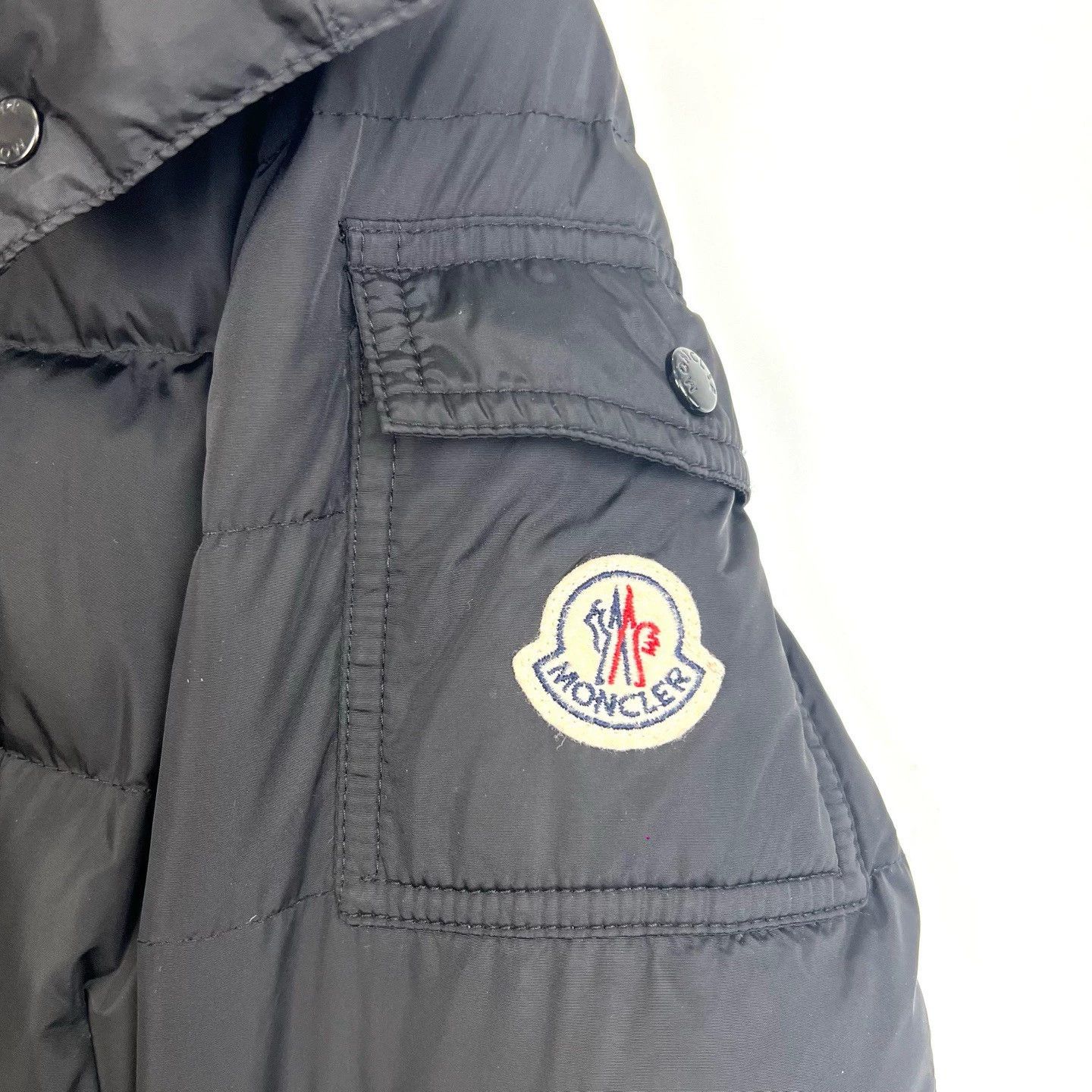 Moncler Moncler Black Sleeve Pocket Zippered Hooded Long Down Jacket Size US S / EU 44-46 / 1 - 3 Thumbnail