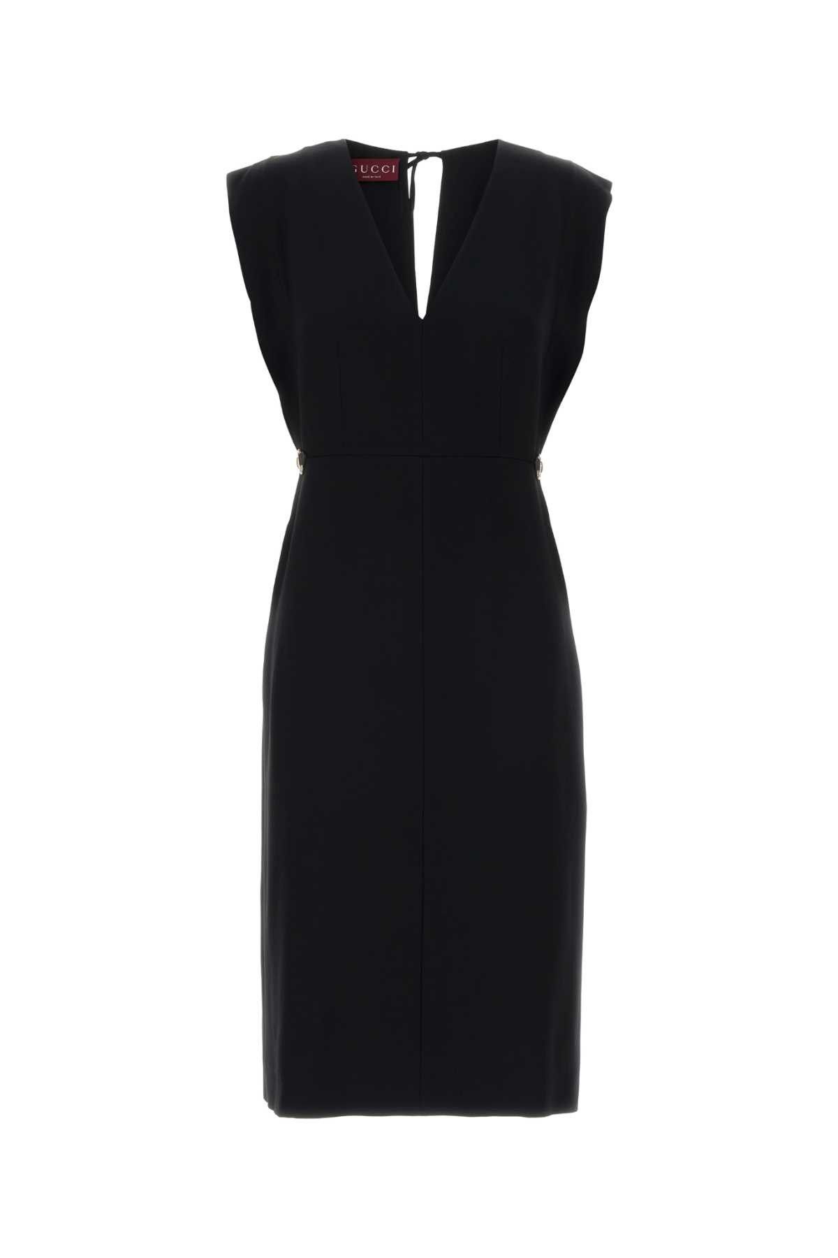 Gucci Black Crepe Dress Size M / US 6-8 / IT 42-44 - 1 Thumbnail