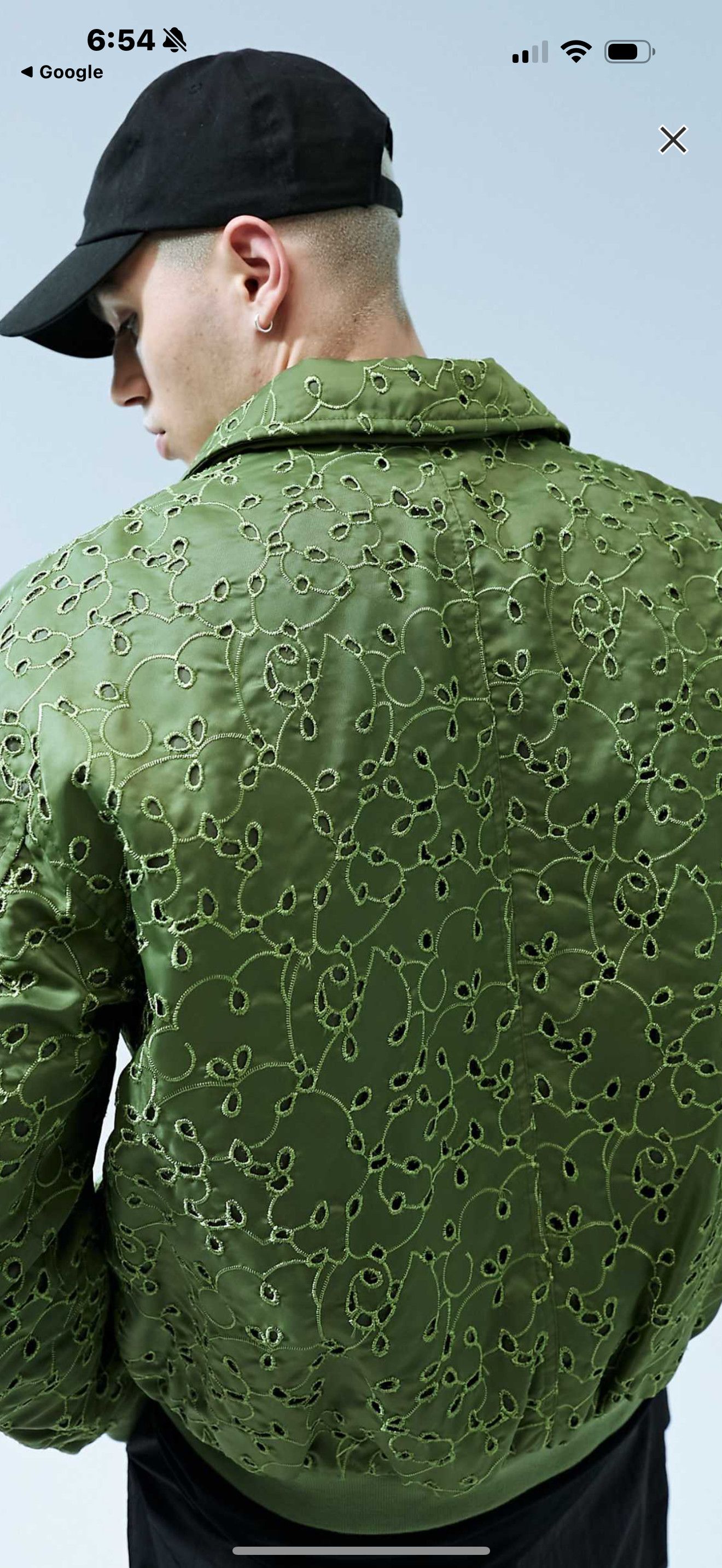 Asos Asos Design Oversized Embroidery Bomber Size US L / EU 52-54 / 3 - 3 Thumbnail