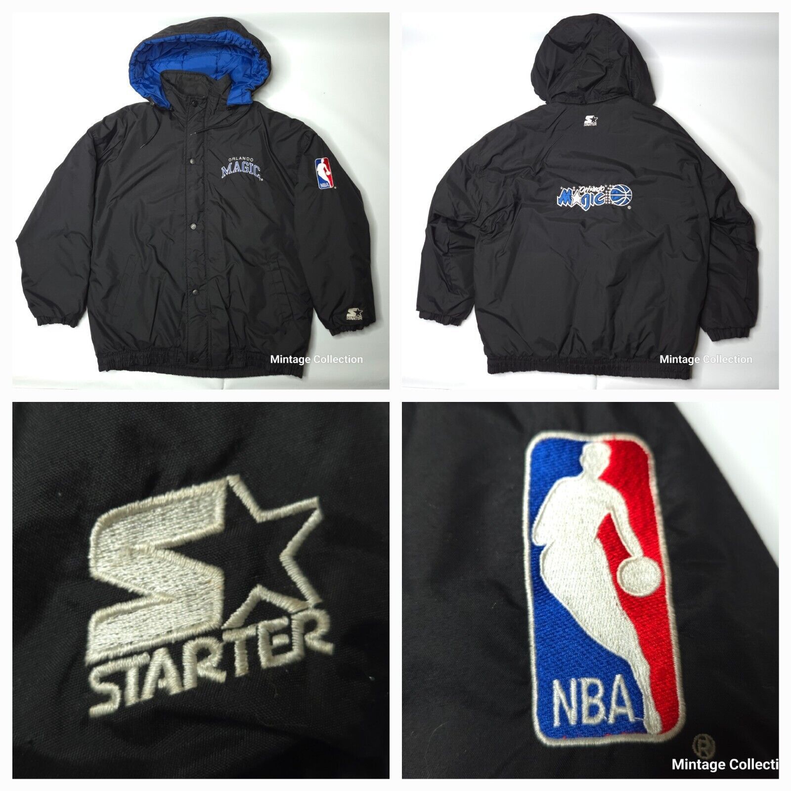 Starter VINTAGE STARTER NBA ORLANDO MAGIC HOODED INSULATED JACKET L Size US L / EU 52-54 / 3 - 1 Thumbnail