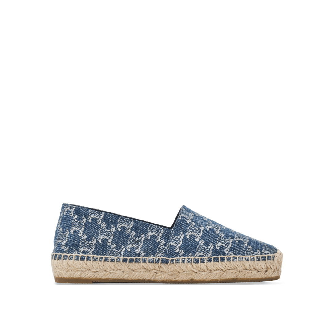 Celine o1bcso1str1225 358322309C Denim Espadrilles in Blue / Silver Size US 10 / IT 40 - 1 Thumbnail