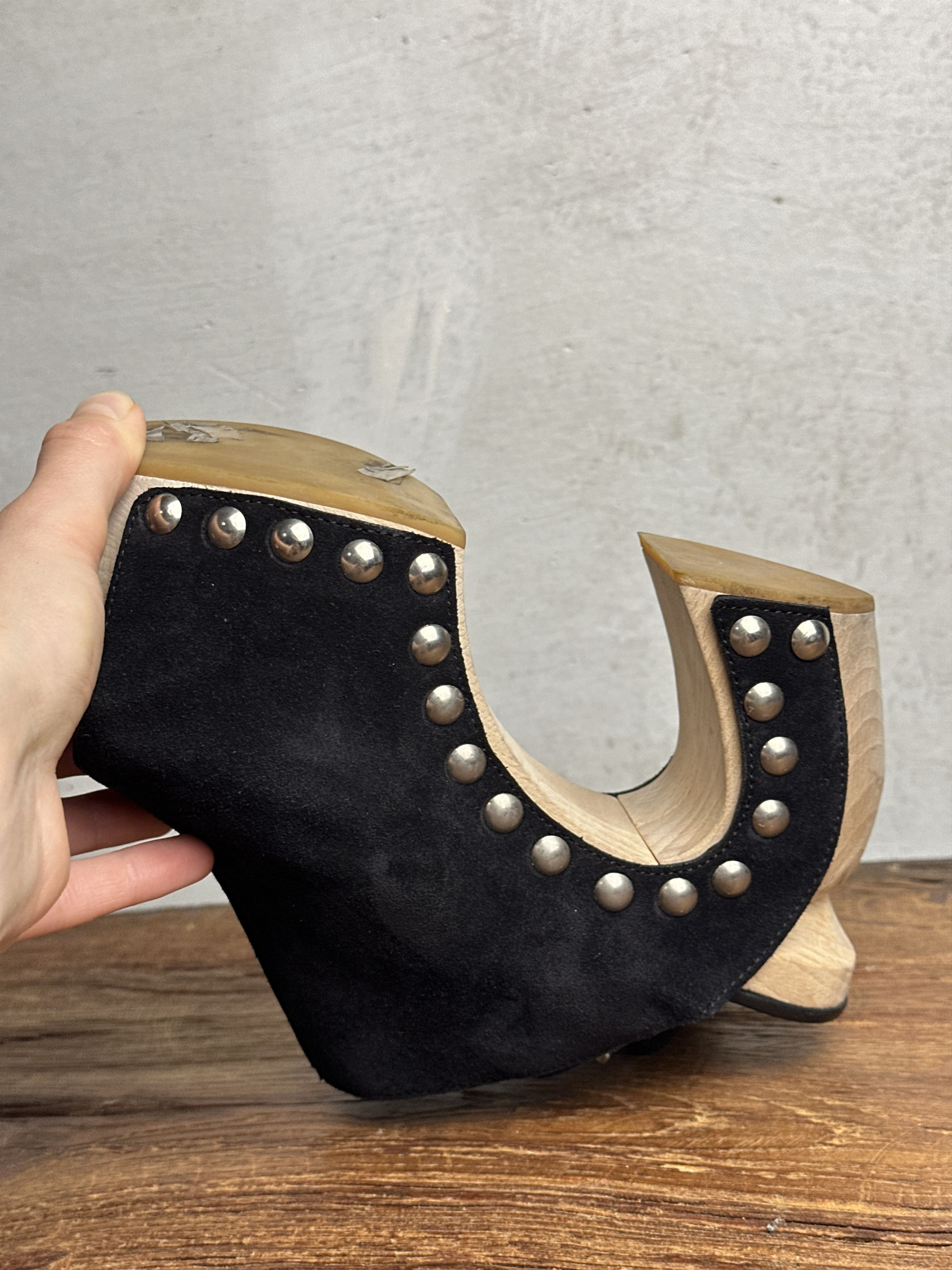 Alexander McQueen Alexander McQueen SS16 Wooden Clogs With Stud Size US 8.5 / IT 38.5 - 9 Thumbnail