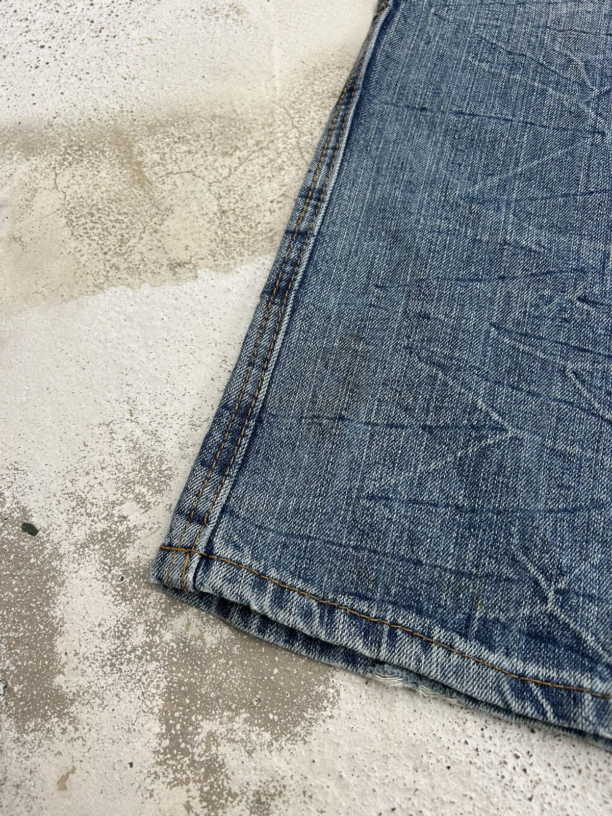 20471120 × Hysteric Glamour × Japanese Brand JWYZ Pocketwork Baggy Distressed Clawn Mark Rivet Button Size US 32 / EU 48 - 6 Thumbnail