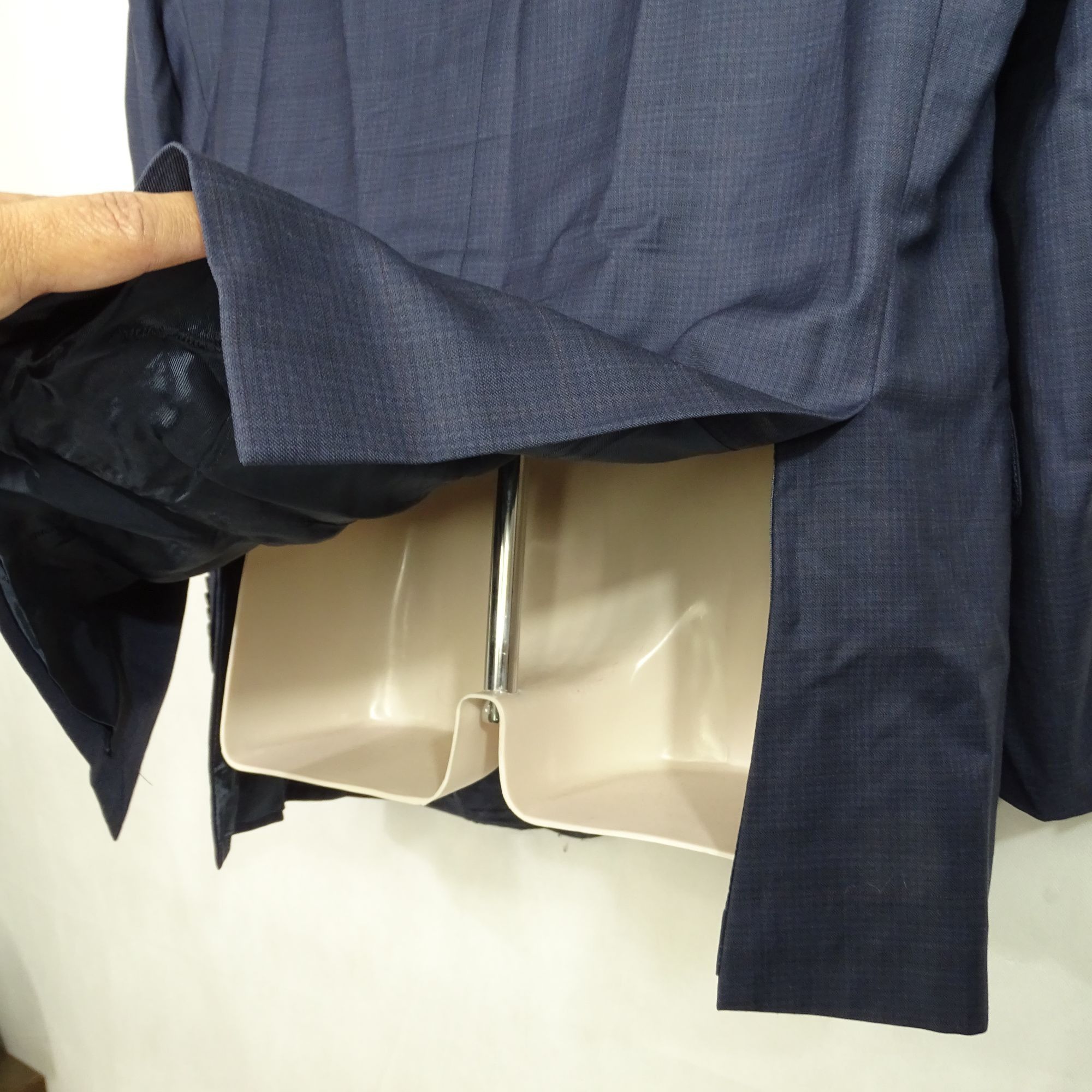 Ermenegildo Zegna Ermenegildo Zegna Blue Wool Blazer Jacket Men Size 44R Size 44R - 3 Thumbnail