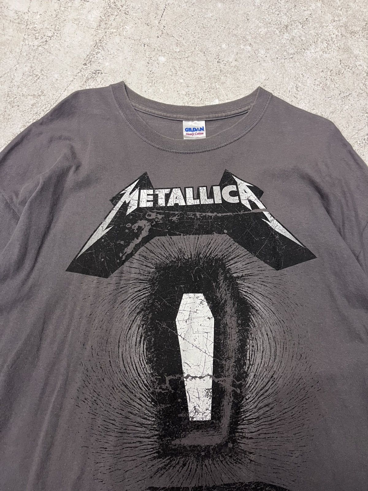 Band Tees Grey metallica death magnetic tour tee Size US XL / EU 56 / 4 - 1 Thumbnail