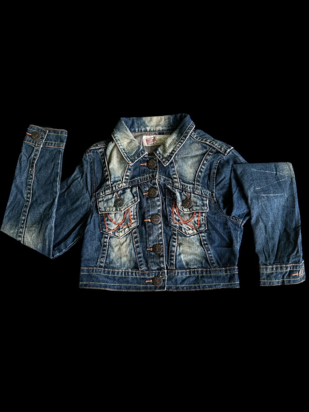 Japanese Brand RedPepers 💥 One Set Denim Jacket And Denim Jeans RedPeppers💥 Size US 29 - 3 Thumbnail