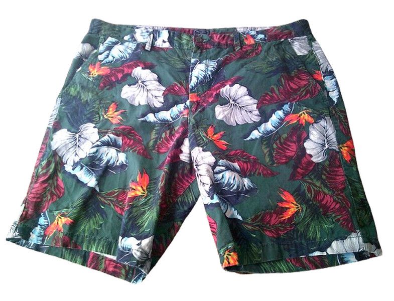Gap Mens Tropical Print Beach Shorts Lived-IN Shorts Size US 40 / EU 56 - 2 Thumbnail