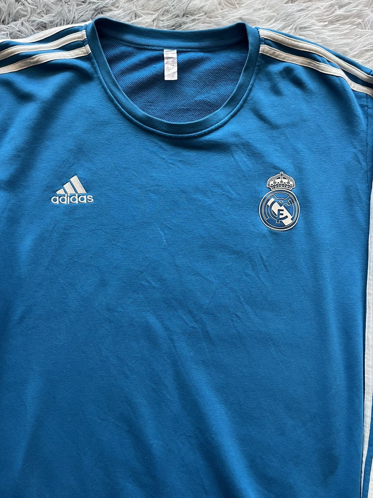 Adidas Adidas Men's Real Madrid Sweat Top Sweatshirt Size US XXL / EU 58 / 5 - 2 Thumbnail