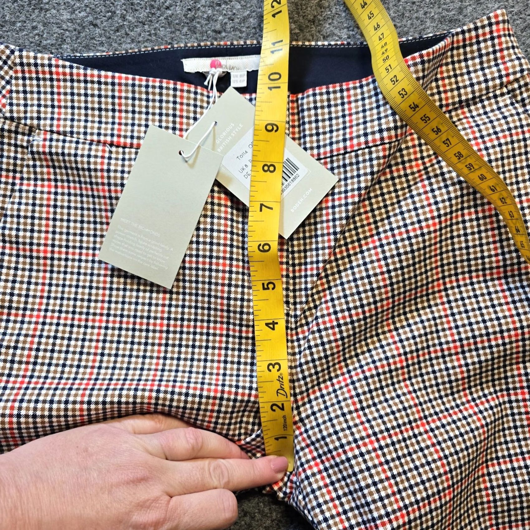 Boden Boden Pants Womens 4P Petite Blue Red Plaid Richmond Ankle Career Preppy Shirt or Pants? Size 27" / US 4 / IT 40 - 7 Thumbnail