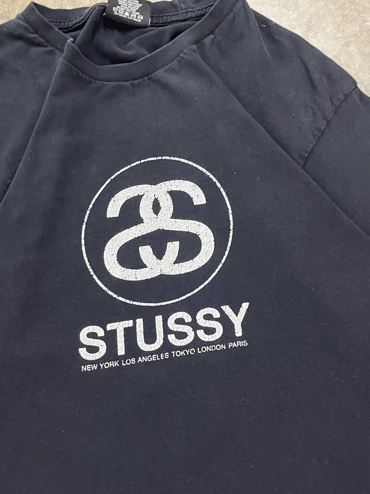 Stussy × Vintage Stussy essential black boxy fit tee shirt hype streetwear Size US M / EU 48-50 / 2 - 4 Thumbnail