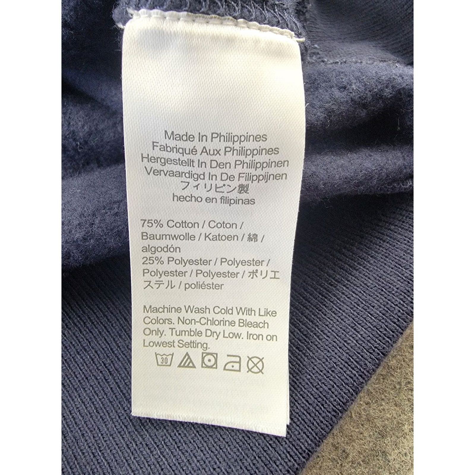 J.Crew J.CREW Small Slim Fit Blue Pique Fleece Collared Sweatshirt - Pre-Owned Size US S / EU 44-46 / 1 - 4 Thumbnail