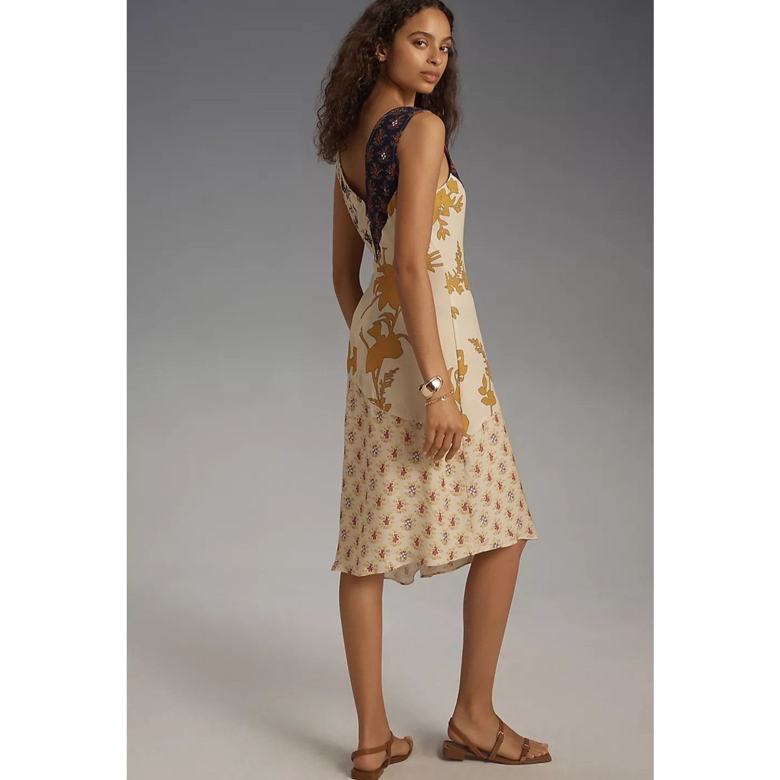 Anthropologie NWT Plenty by Tracy Reese Sleeveless Asymmetrical Midi Dress Size S / US 4 / IT 40 - 3 Thumbnail