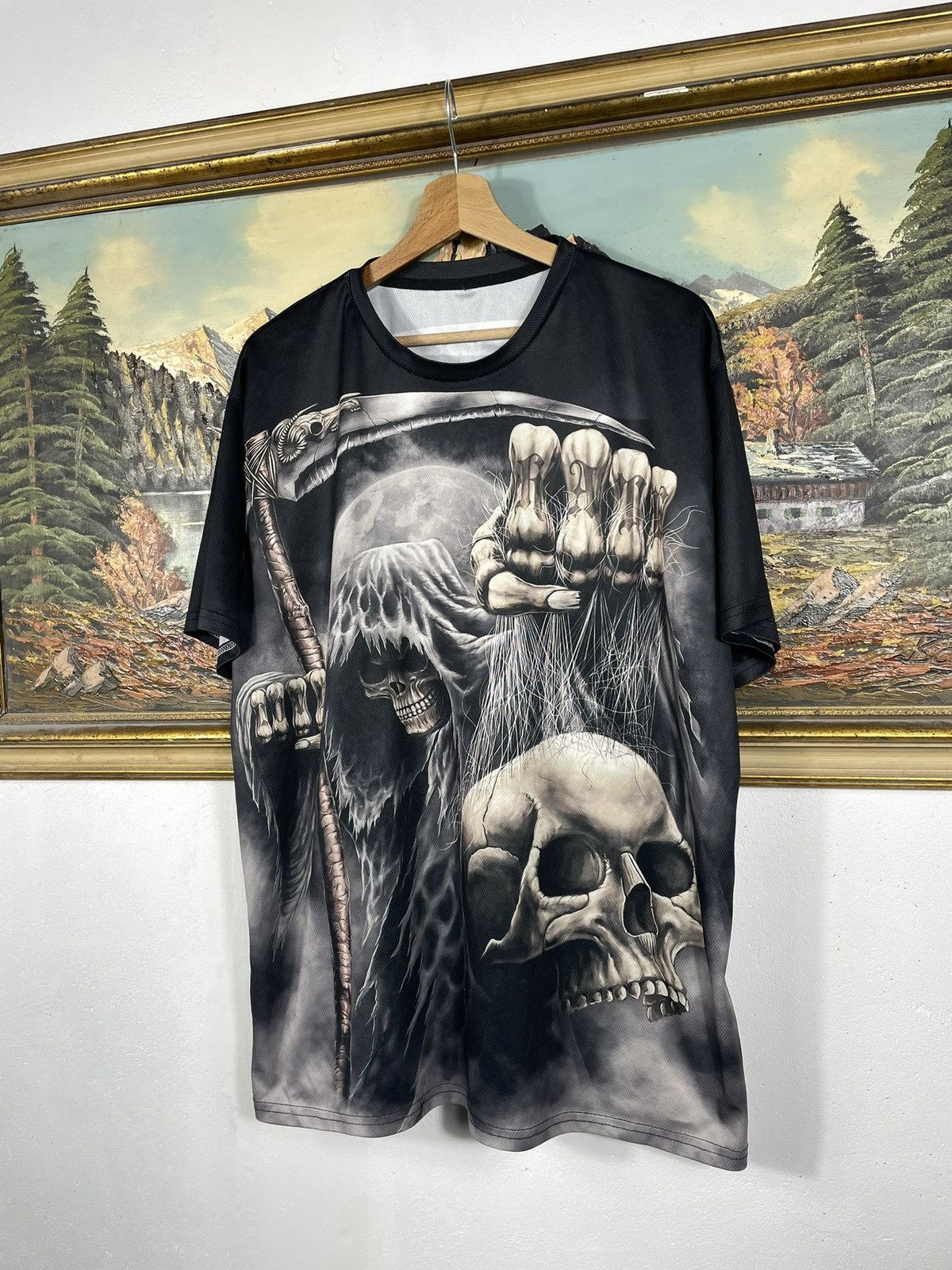 Affliction × Tapout Black retro 00s tees t shirt big graphic cyber avant garde Size US XL / EU 56 / 4 - 2 Thumbnail