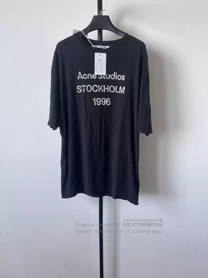 Acne Studios Acne Studios 1996 series letter print round neck short sle Size US S / EU 44-46 / 1 - 1 Thumbnail