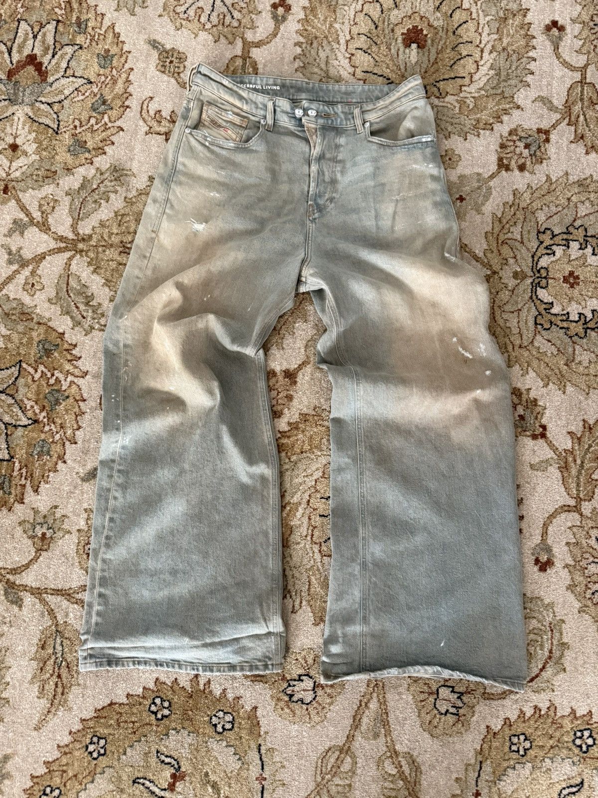 Diesel Baggy Distressed Faded Diesel D-Sire Denim Size US 32 / EU 48 - 1 Thumbnail