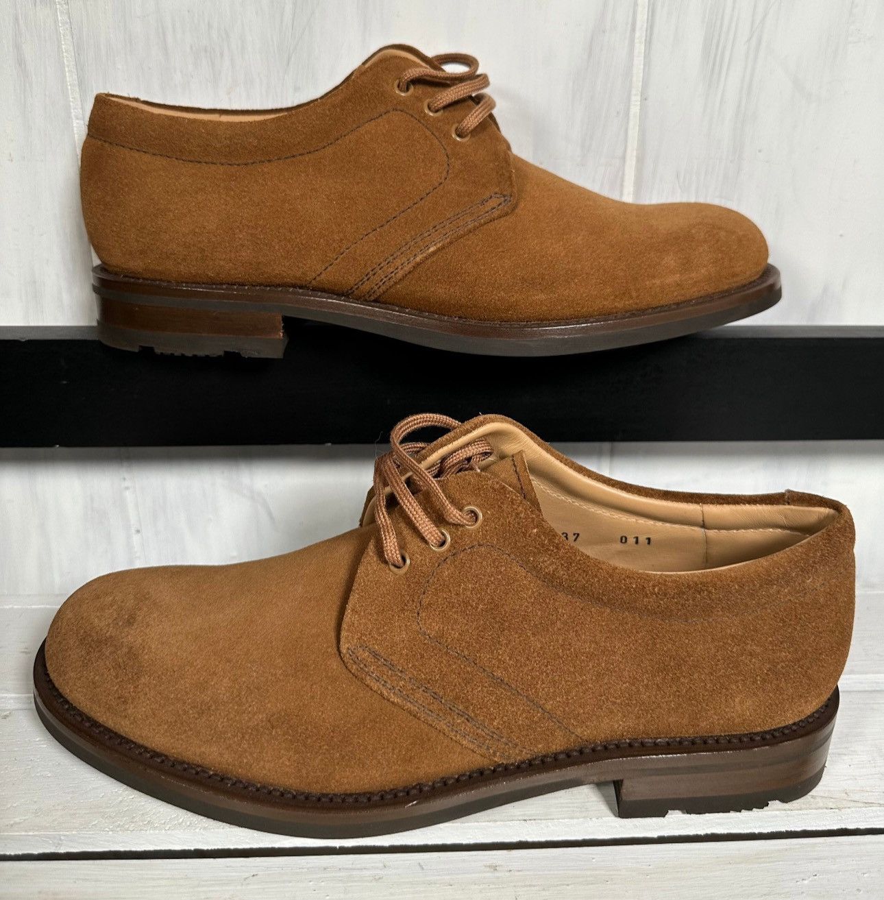 Church's Church's Tan Suede Lace-Up Derby Shoes, Size 37/7 Size US 7 / IT 37 - 1 Thumbnail