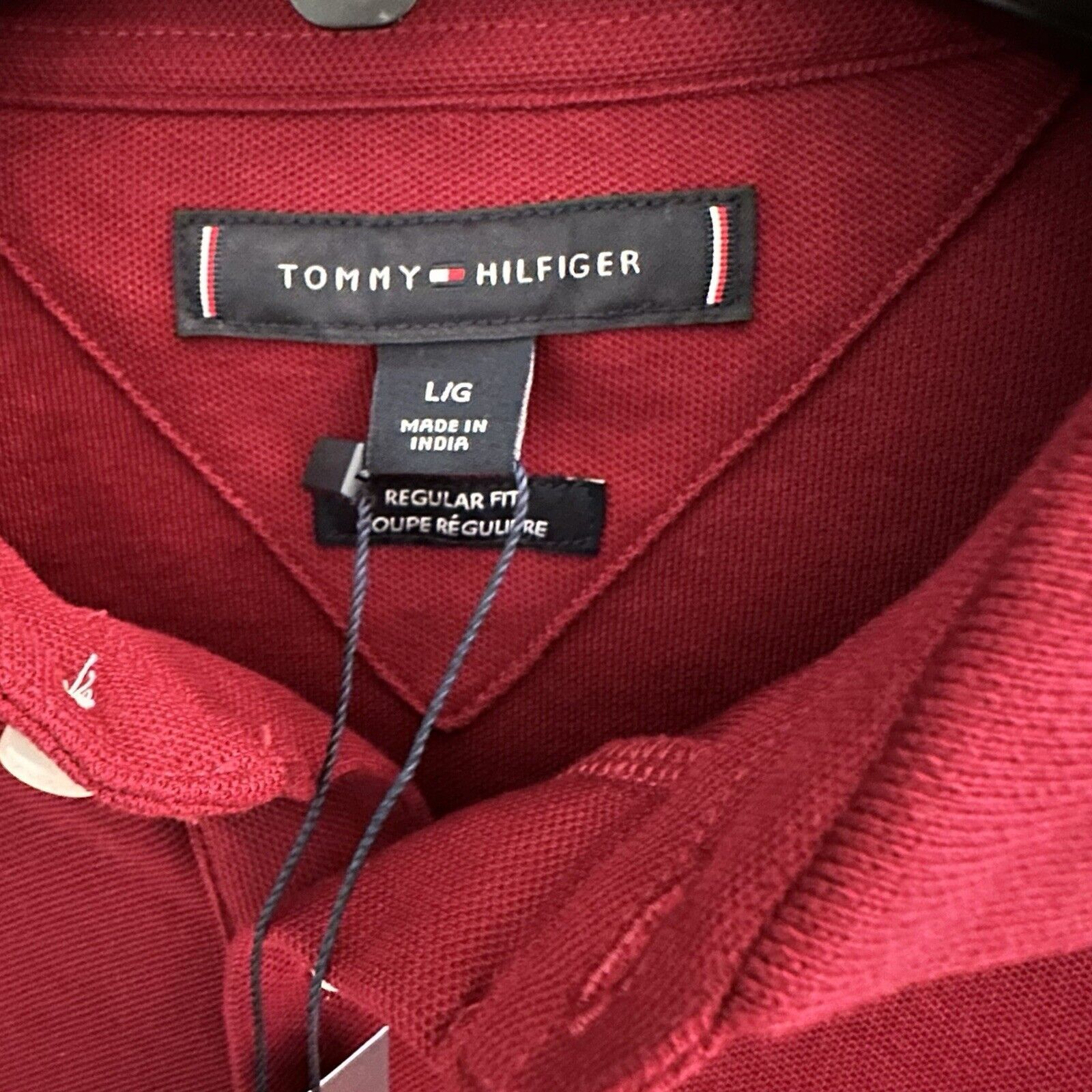 Tommy Hilfiger NEW Tommy Hilfiger Men's Long Sleeve Regular Fit Polo Large Size US L / EU 52-54 / 3 - 4 Thumbnail