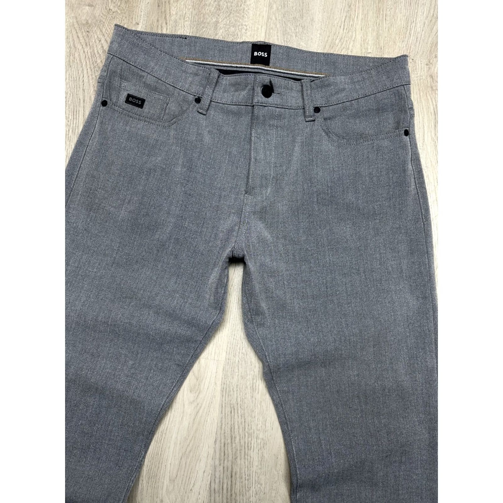 Vintage Hugo Boss Delaware Chino Pants 34 Mens Gray Regular Inseam 32 Straight Pockets Vintage: No Size US 34 / EU 50 - 2 Thumbnail