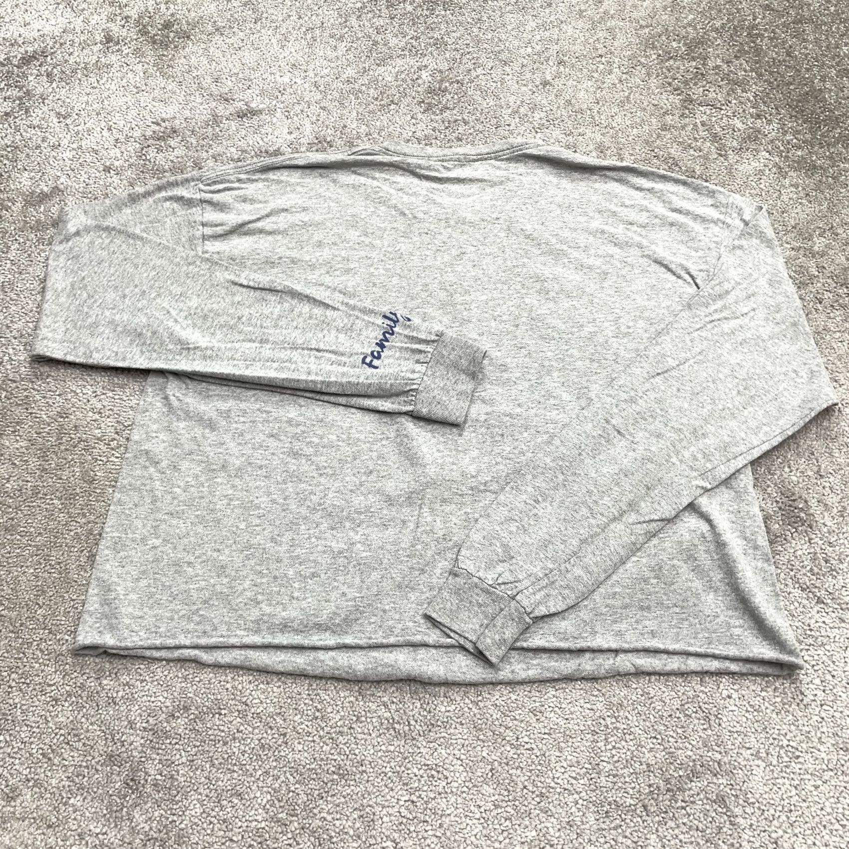 Disney Disney Stitch Cropped Top Womens XL Gray Long Sleeve Crew Neck Cotton Tee Size XL / US 12-14 / IT 48-50 - 2 Thumbnail