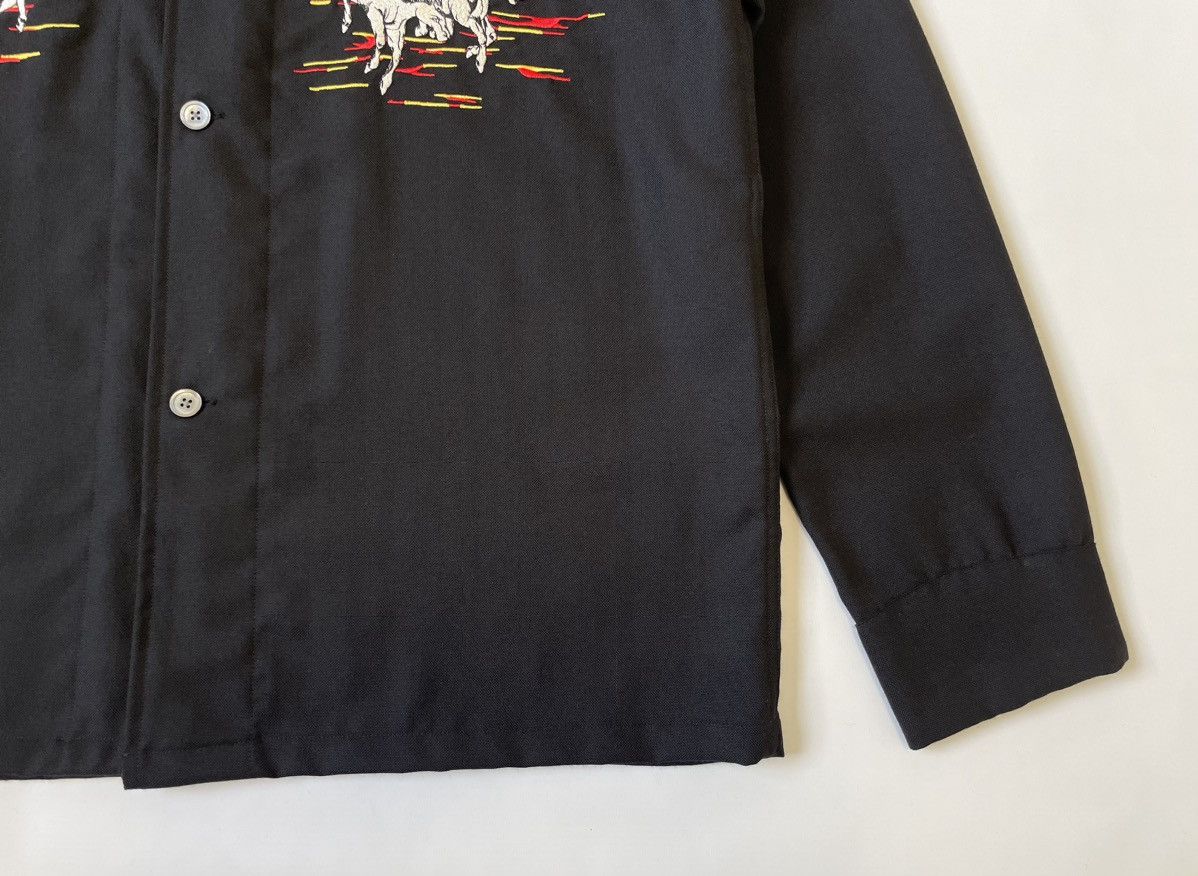 Our Legacy ‘Mustang’ Horse Embroidered Wool Box Shirt Size US M / EU 48-50 / 2 - 8 Thumbnail