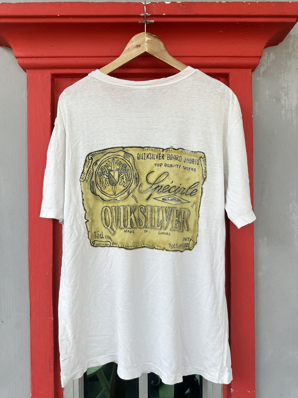 Quiksilver Distressed Vintage 90s Quiksilver Surf Tee Size US L / EU 52-54 / 3 - 1 Thumbnail