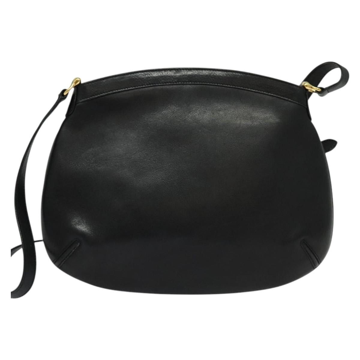 Gucci GUCCI Shoulder Bag Leather Black Gold Size ONE SIZE - 3 Thumbnail