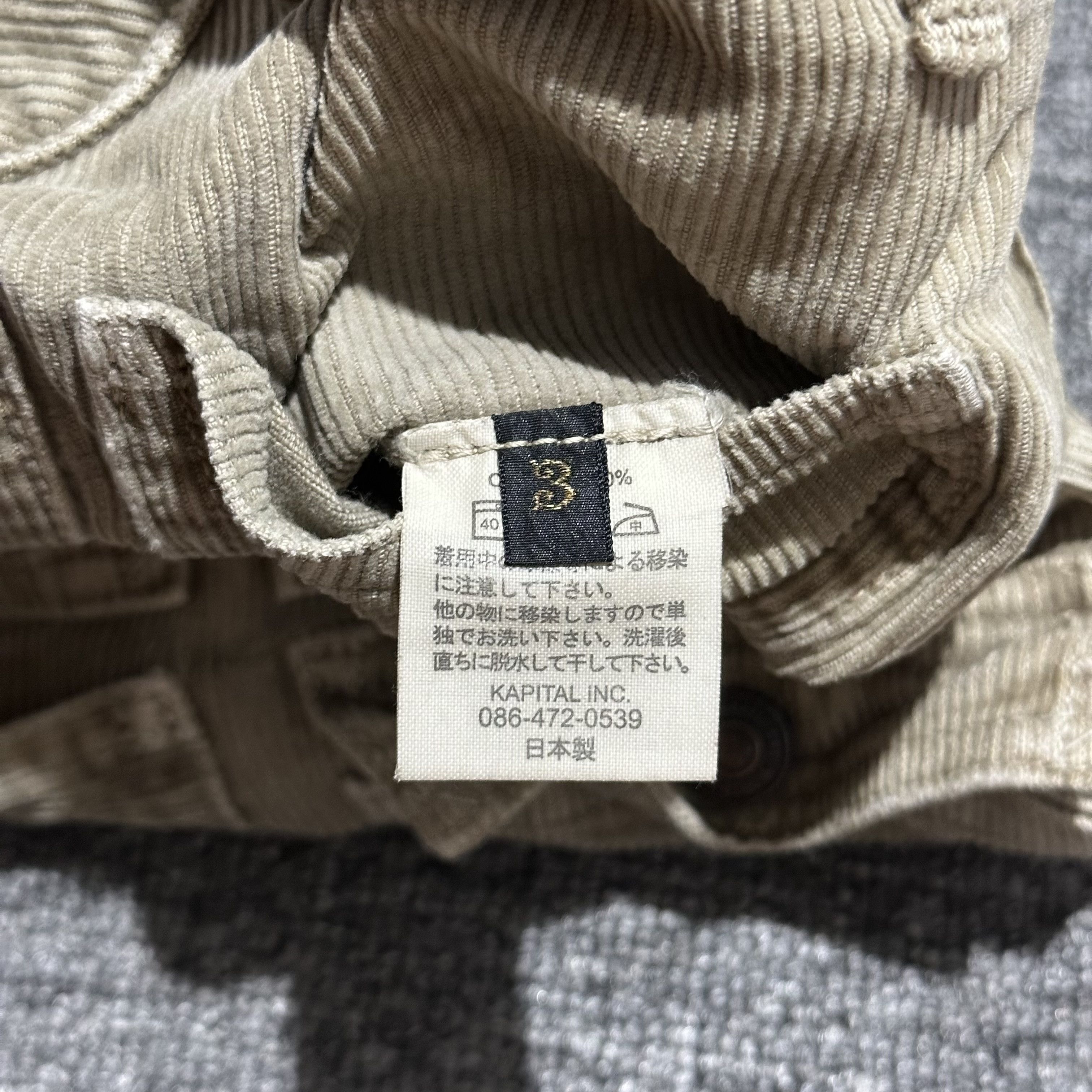 Kapital KAPITAL Corduroy Millitary 15 Multi Pockets Cargos Size US 33 - 11 Thumbnail