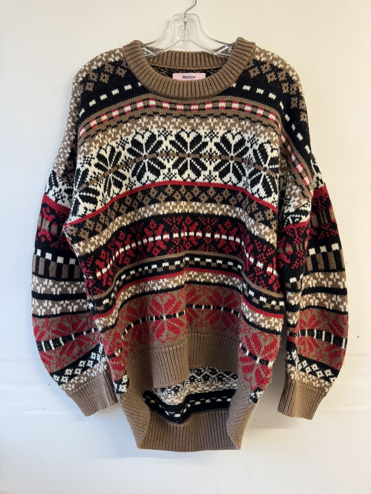 Martine Rose Martine Rose Fair Isle Knit Wool Sweater Size US S / EU 44-46 / 1 - 1 Thumbnail