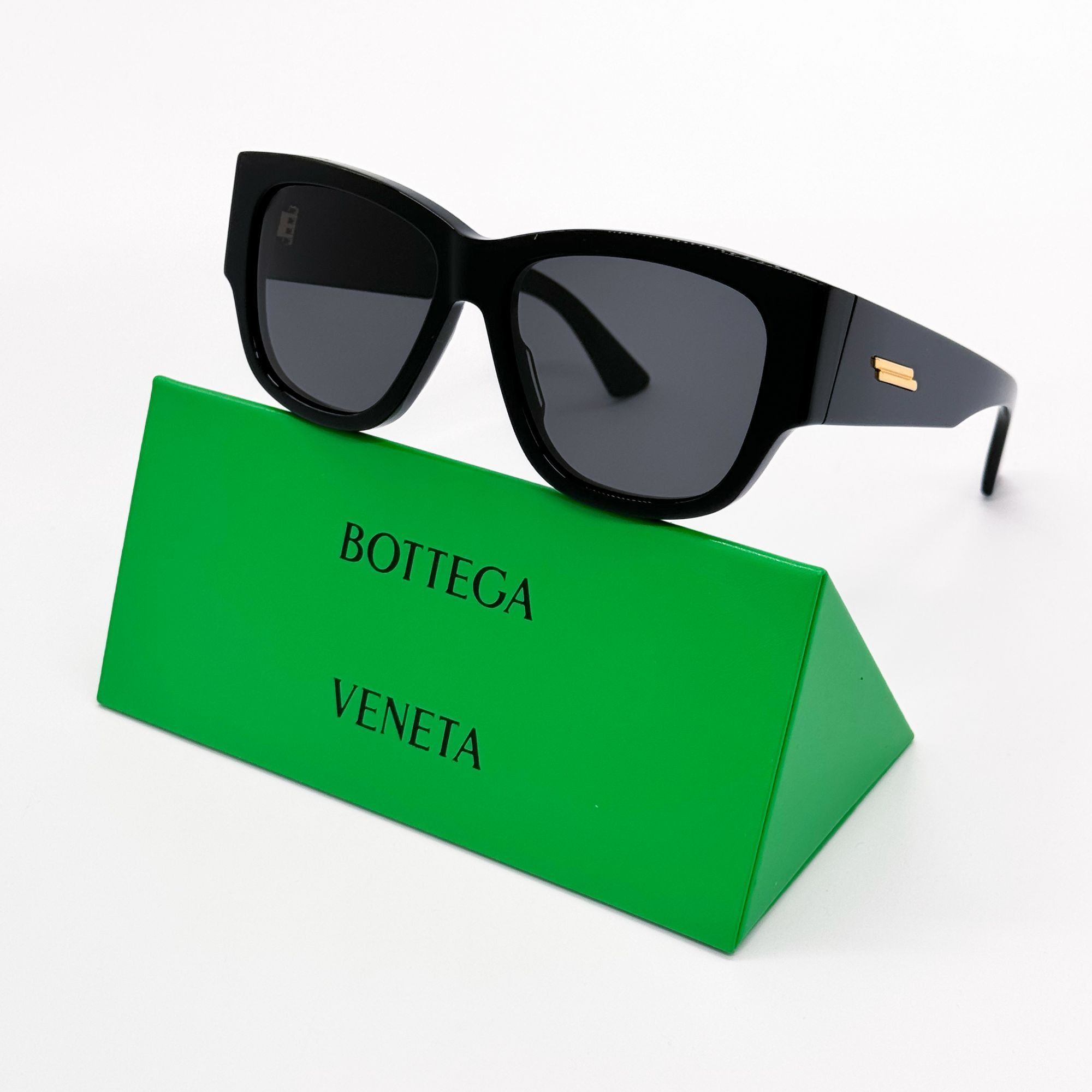 Bottega Veneta NEW BOTTEGA VENETA BV1026S 001 BLACK UNISEX SUNGLASSES BOTTE Size ONE SIZE - 2 Thumbnail