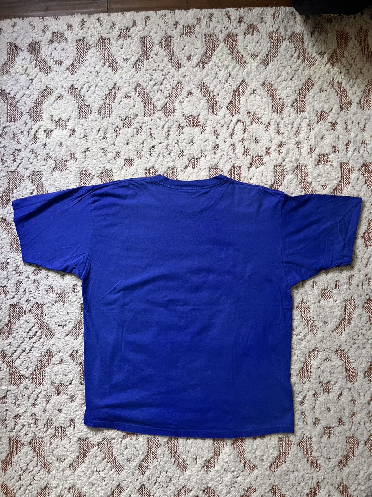 Adidas × Vintage Vintage 90s adidas T-Shirt USA Made - Blue XL - 1995 Size US XL / EU 56 / 4 - 2 Thumbnail