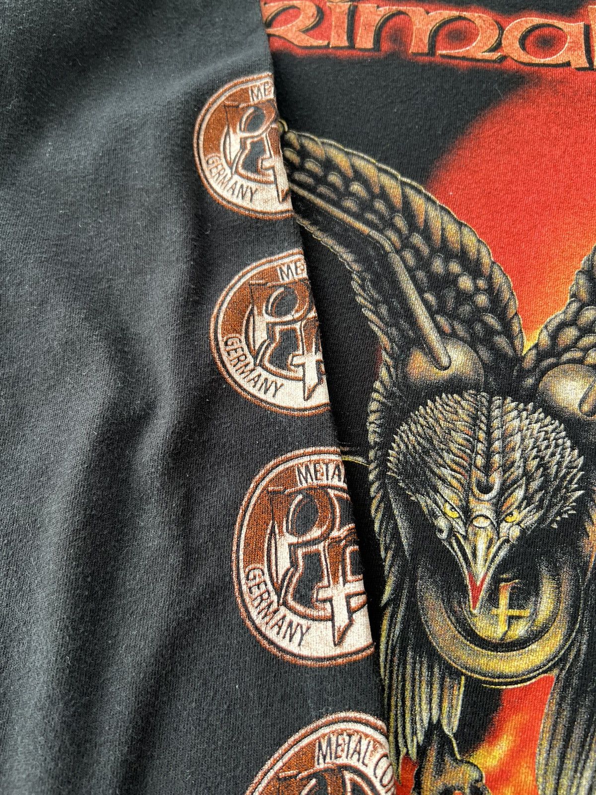 Band Tees Vintage 2001 Primal Fear Nuclear Fire Metal Band Long Sleeve Size US L / EU 52-54 / 3 - 11 Thumbnail