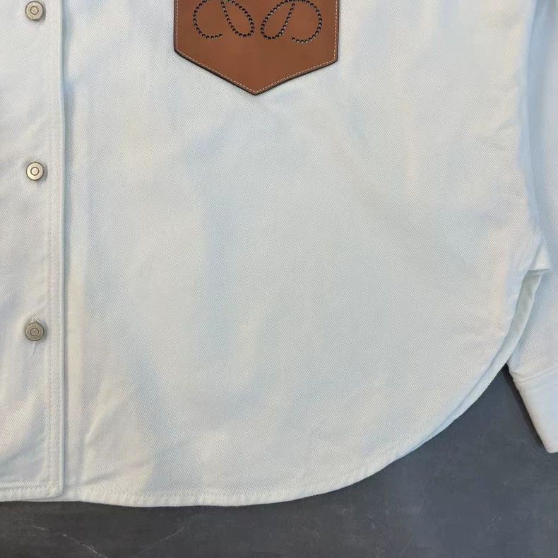 Loewe Loewe White denim jacket Size S / US 4 / IT 40 - 4 Thumbnail