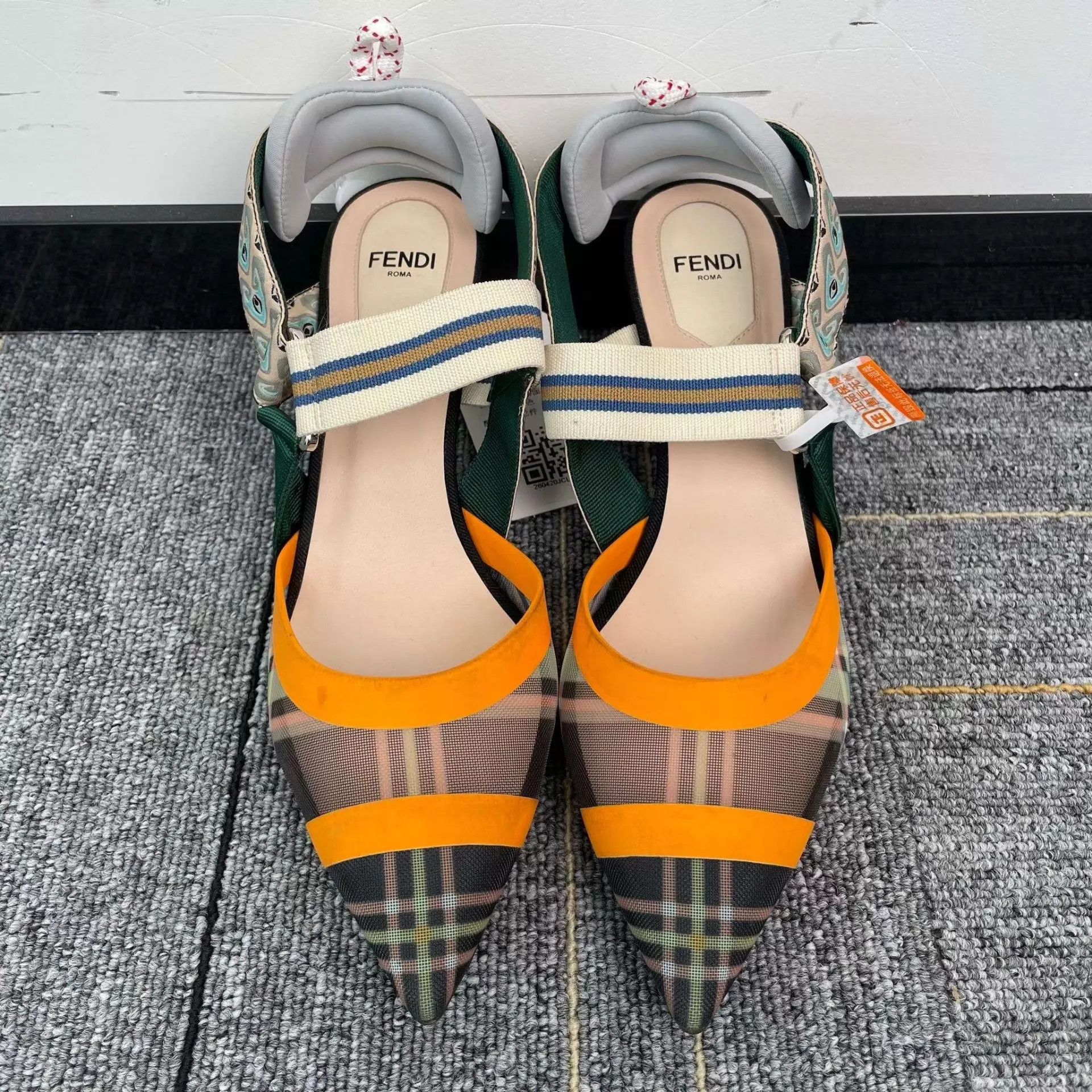 Fendi Fendi Color Blocked Mesh High Heels Size 37 Size US 6.5 / IT 36.5 - 1 Thumbnail