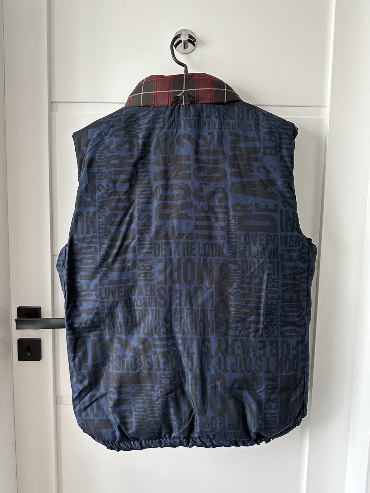 Desigual Desigual patchwork hooded padded reversible vest gilet blue Size US L / EU 52-54 / 3 - 3 Thumbnail