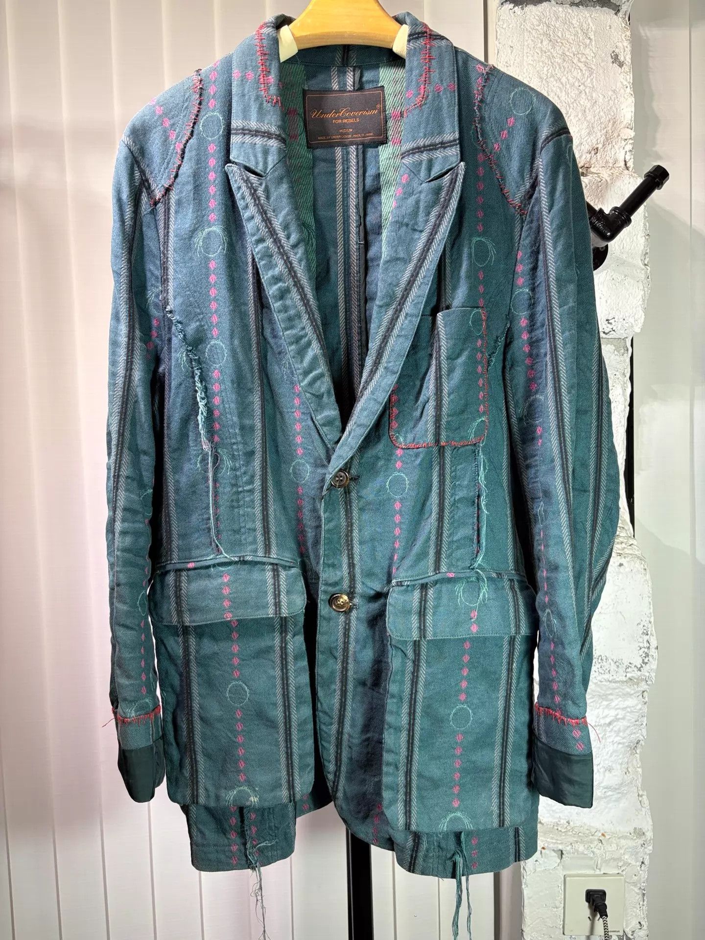 Undercover Undercover 03ss Scab Sheep Head Embroidered Frayed Jacket Size US M / EU 48-50 / 2 - 1 Thumbnail