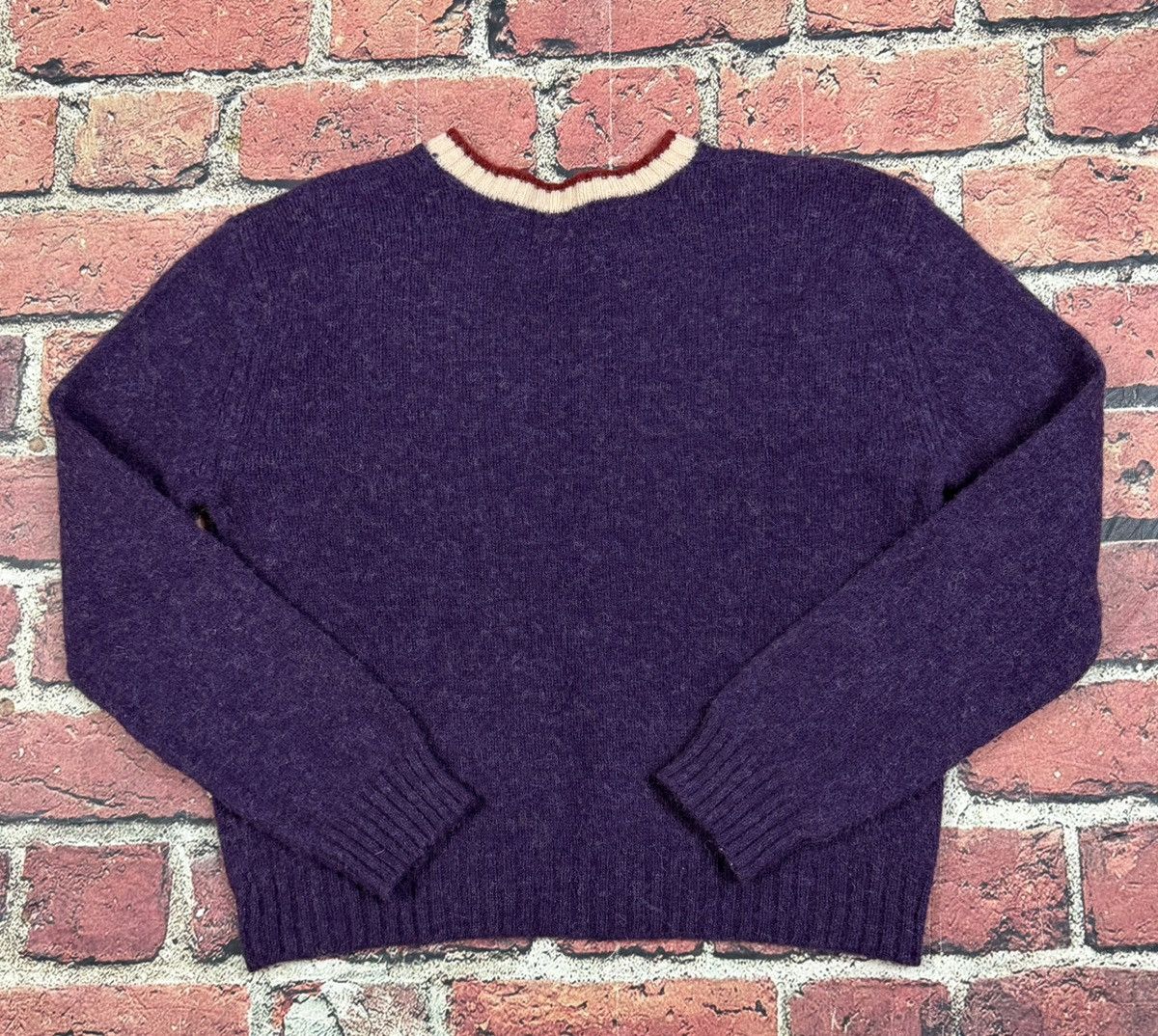 Abercrombie & Fitch Vintage Abercrombie Fitch Shetland Wool Sweater Letterman Size M / US 6-8 / IT 42-44 - 3 Thumbnail