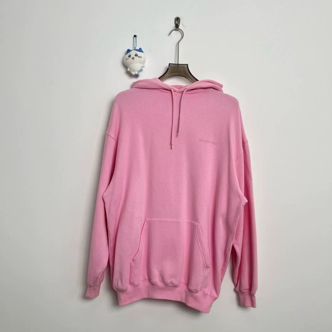 Pink Balenciaga Hoodie Womens White Balenciaga Pink Front And Back