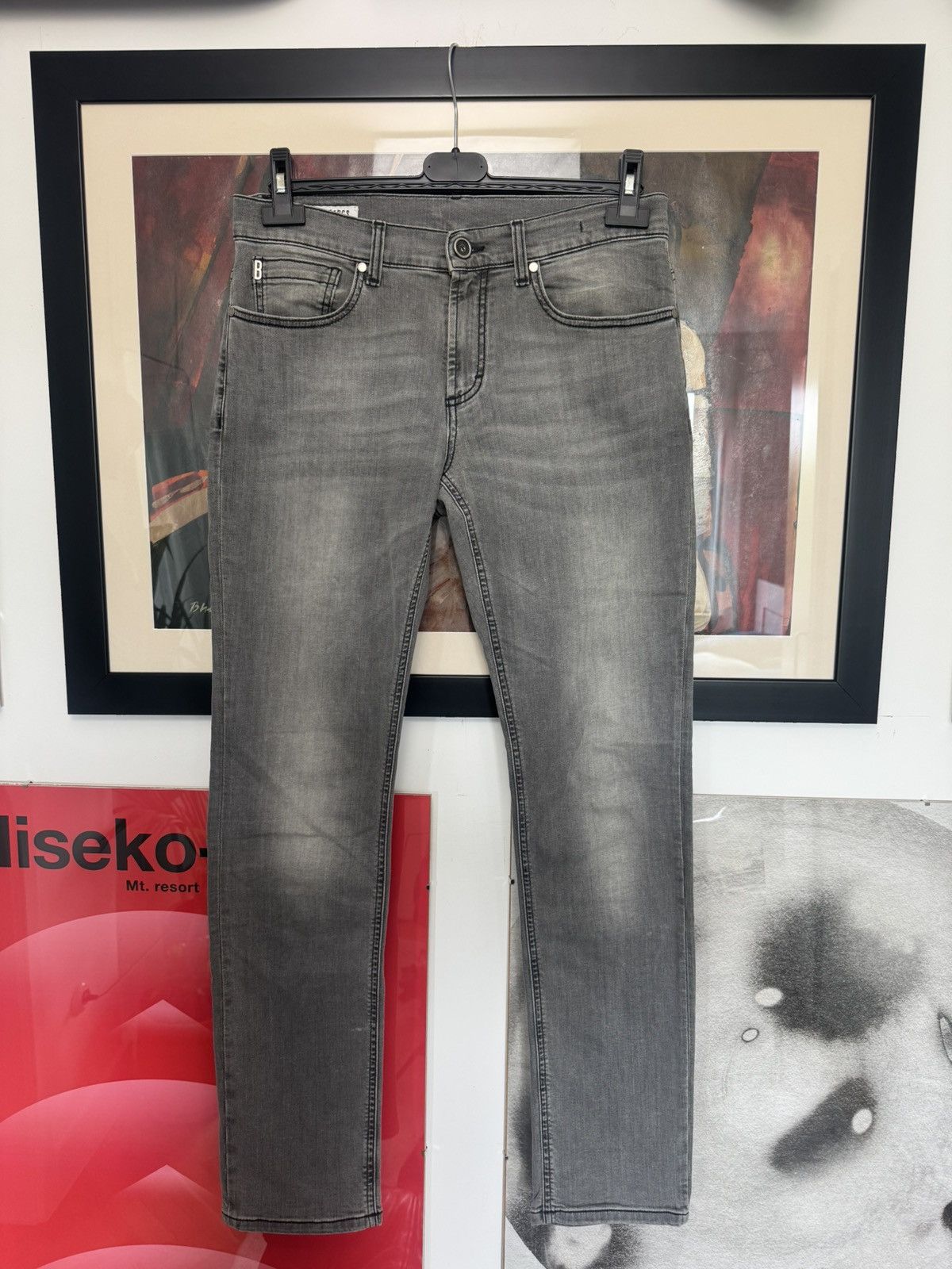 Dirk Bikkembergs Dirk Bikkembergs Slim Fit Denim Pant Grey Jeans Designer Y2k Size US 31 - 1 Thumbnail