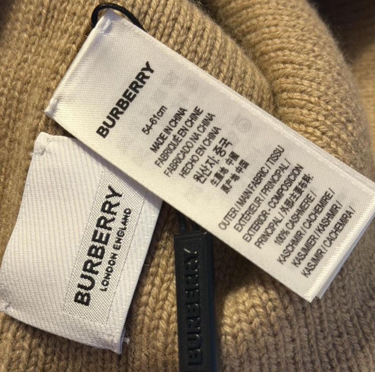 Burberry Burberry Cashmere Logo Beanie FW22 Size ONE SIZE - 5 Thumbnail