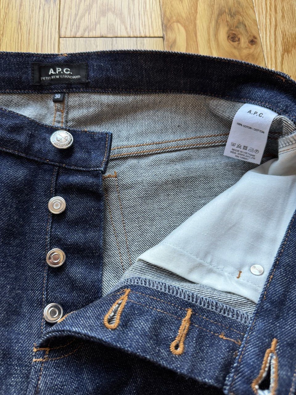 A.P.C. A.P.C. Petit New Standard Slim Fit Jeans in Indigo Size 30 Size US 30 / EU 46 - 6 Thumbnail
