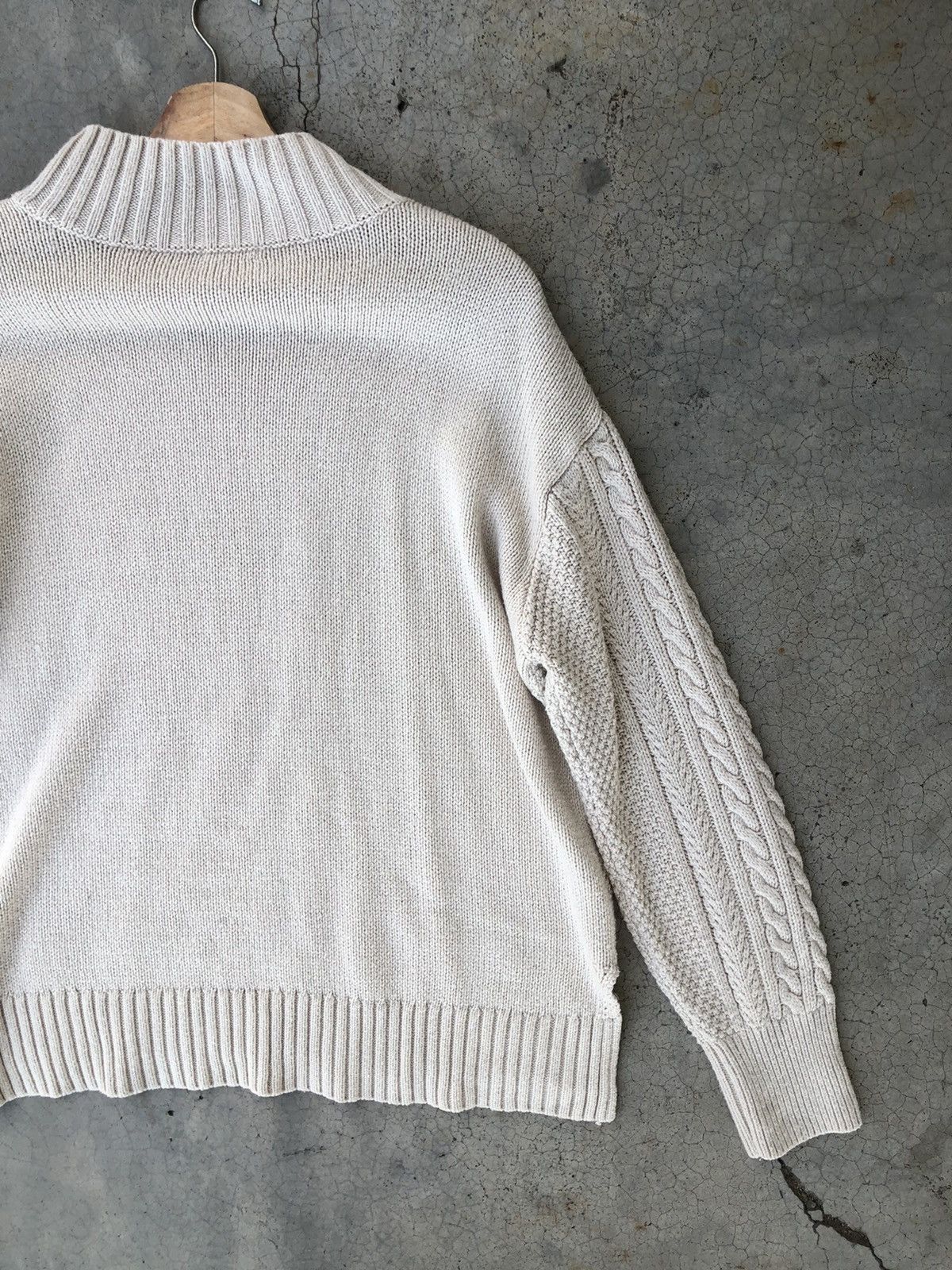 Aran Isles Knitwear × Designer × Homespun Knitwear GU Button Gold High Neck Knit Sweater Pullover Size US XL / EU 56 / 4 - 11 Thumbnail
