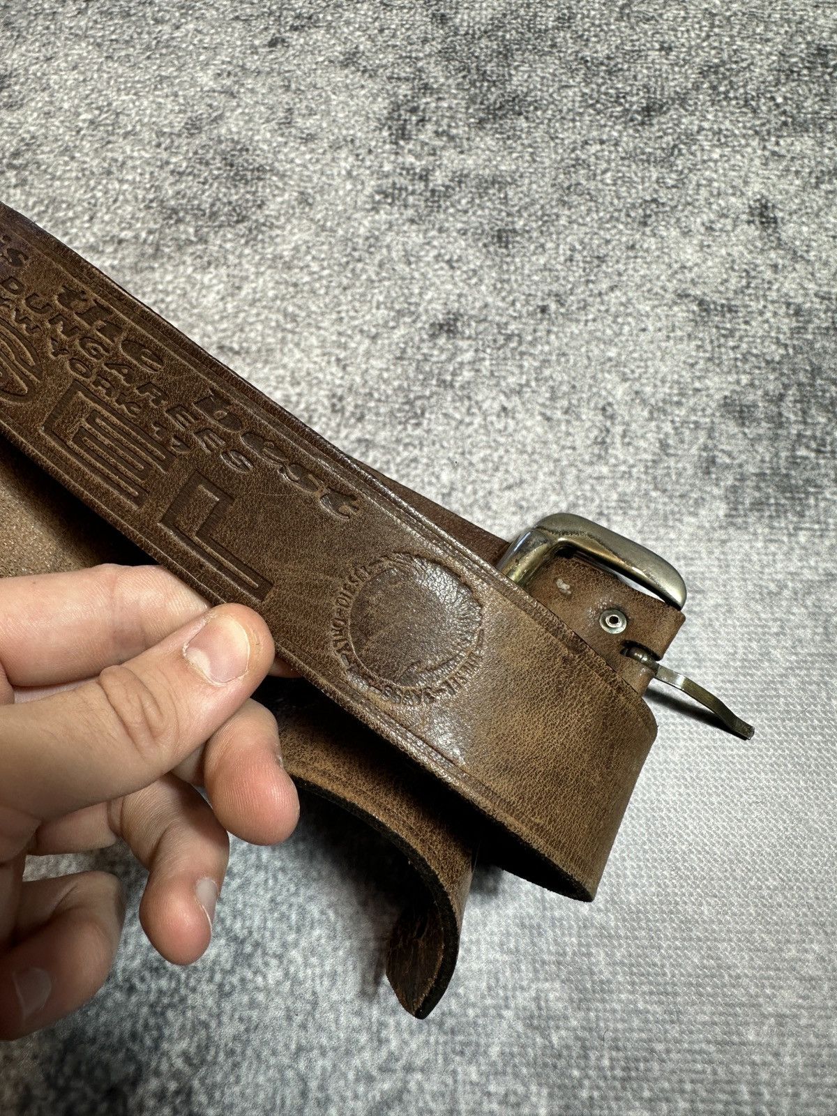 Diesel × Vintage Vintage Diesel Logo Belts Leather Streetwear Rare Style USA Size ONE SIZE - 2 Thumbnail