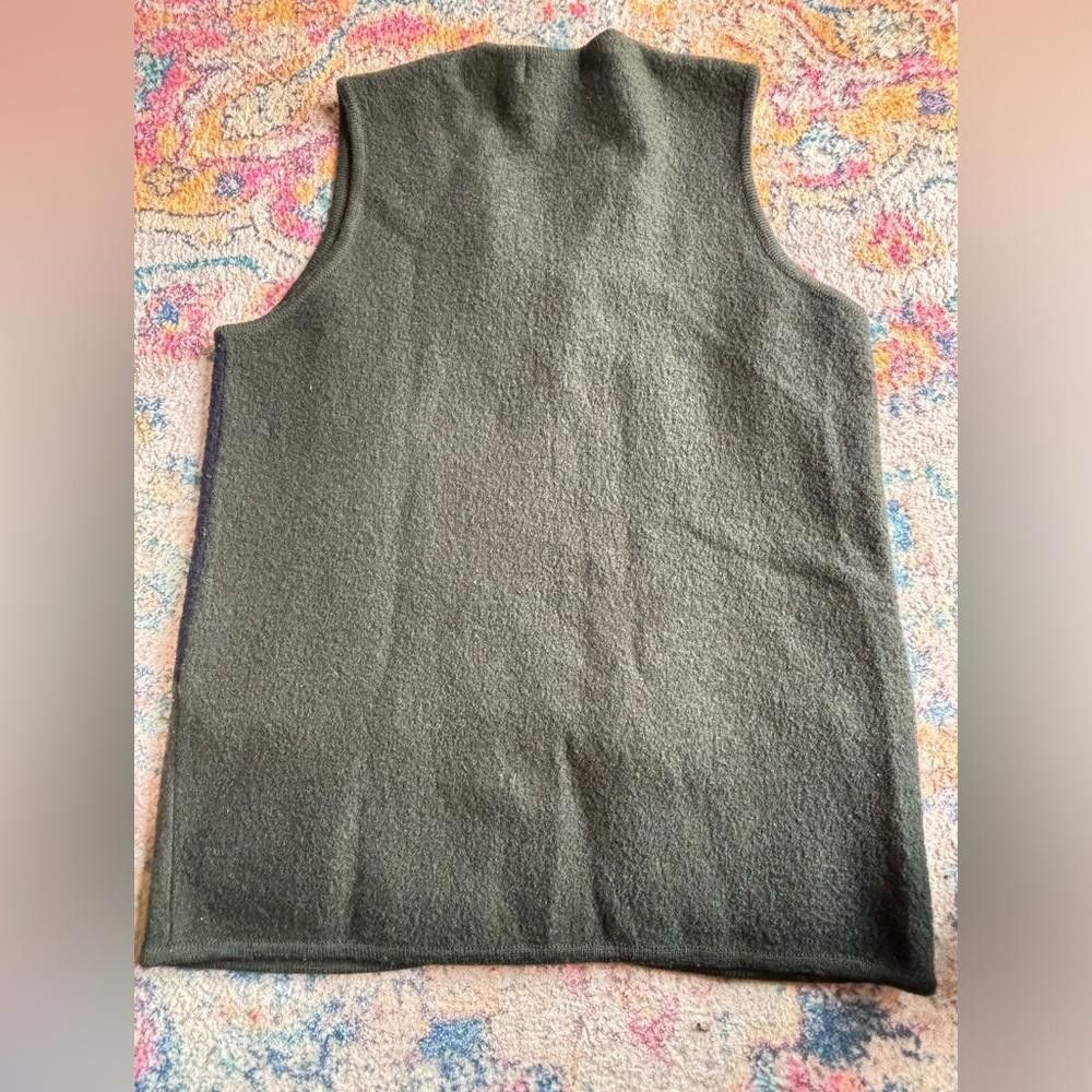 Designer Vintage Wool Vest Size 1X Size XL / US 12-14 / IT 48-50 - 3 Thumbnail